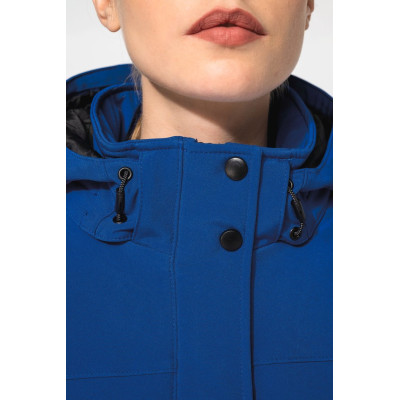 Ladies’ hooded softshell lined parka